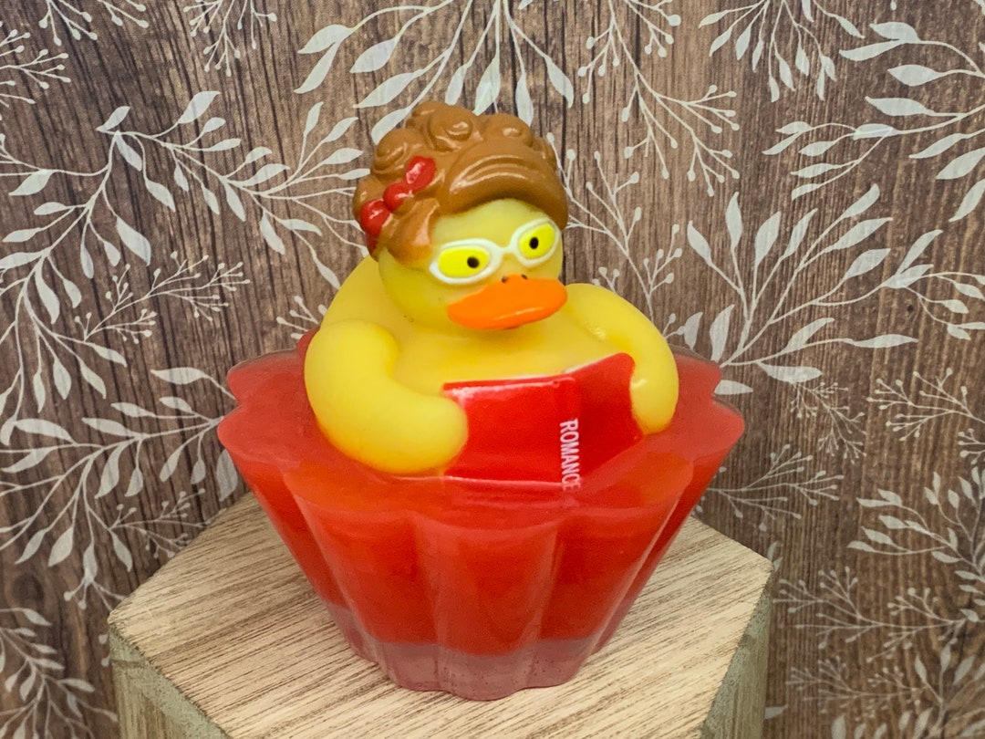 Reading Rubber Duck Shea Butter Bar Soap, Book Club, Reading, Book