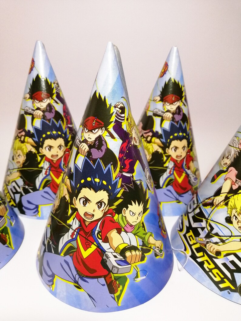 Beyblade Party Hats Beyblade Birthday decoration caps Set of Etsy