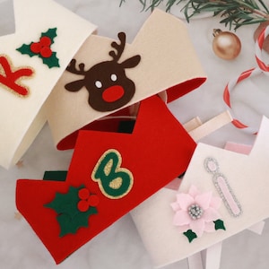 Christmas crown for Christmas eve box filler. Nice list Christmas pennant flag for Christmas traditions. Christmas props for family lunch.