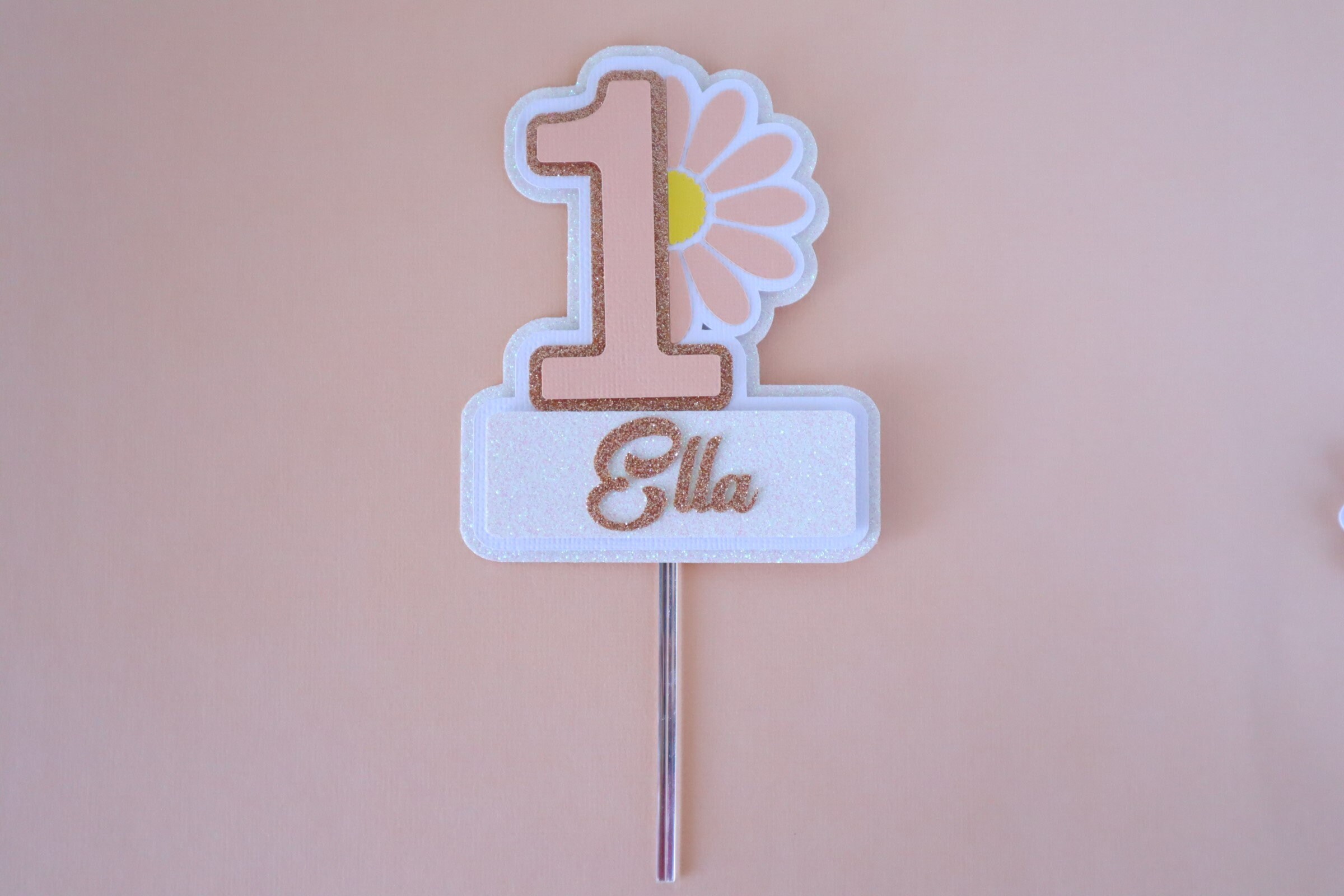 Daisy Cake Topper Groovy One Birthday Party. Custom Birthday Cake ...