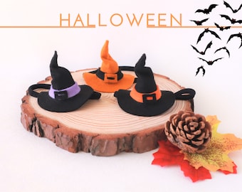 Halloween baby witch hat | Toddler girl spooky headband | 1st Halloween costume