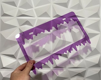 Purple Slime Car License Plate Frame - Super Sale!