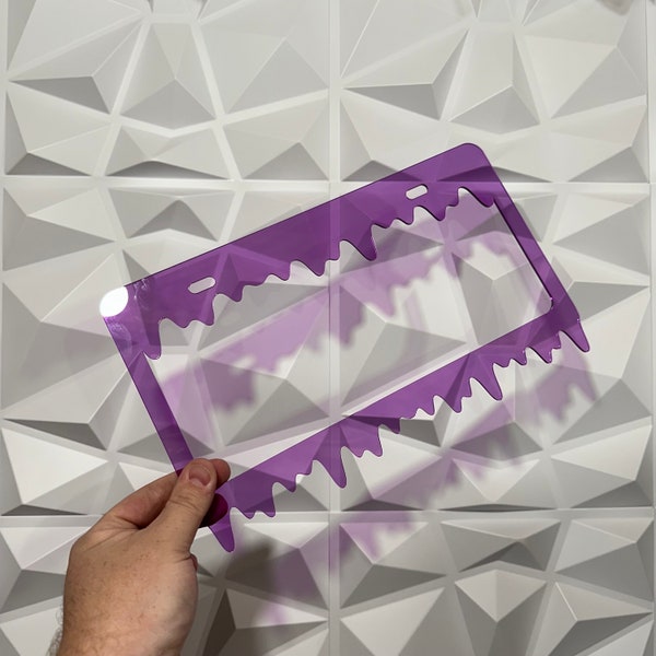 Purple Slime Car License Plate Frame - Super Sale!