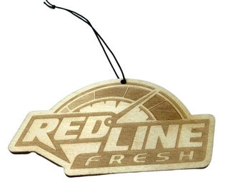 Redline Fresh Air Freshener - Redline Fresh - Car Charm / Dangle/ Reusable / Essential Oils / Laser Engraved / Premium Scents