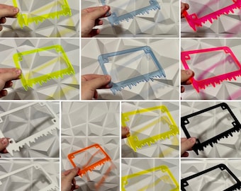 Slime Ooze License Plate Frame Cover, Car Show, JDM Plate, Tuner Plate, Car Mods, Car Lover Gift, Unique Frame, Gift for Him, Custom