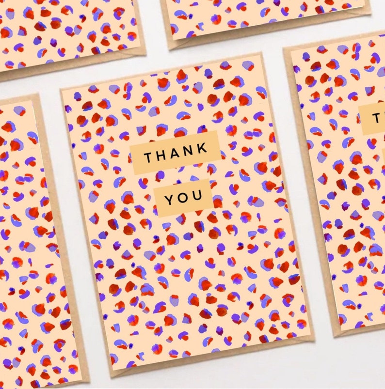 Mixed Pack Thank you cards / greetings cards / modern thank you cards /wedding / pack of 10 / 5 or individual. A6. zdjęcie 4