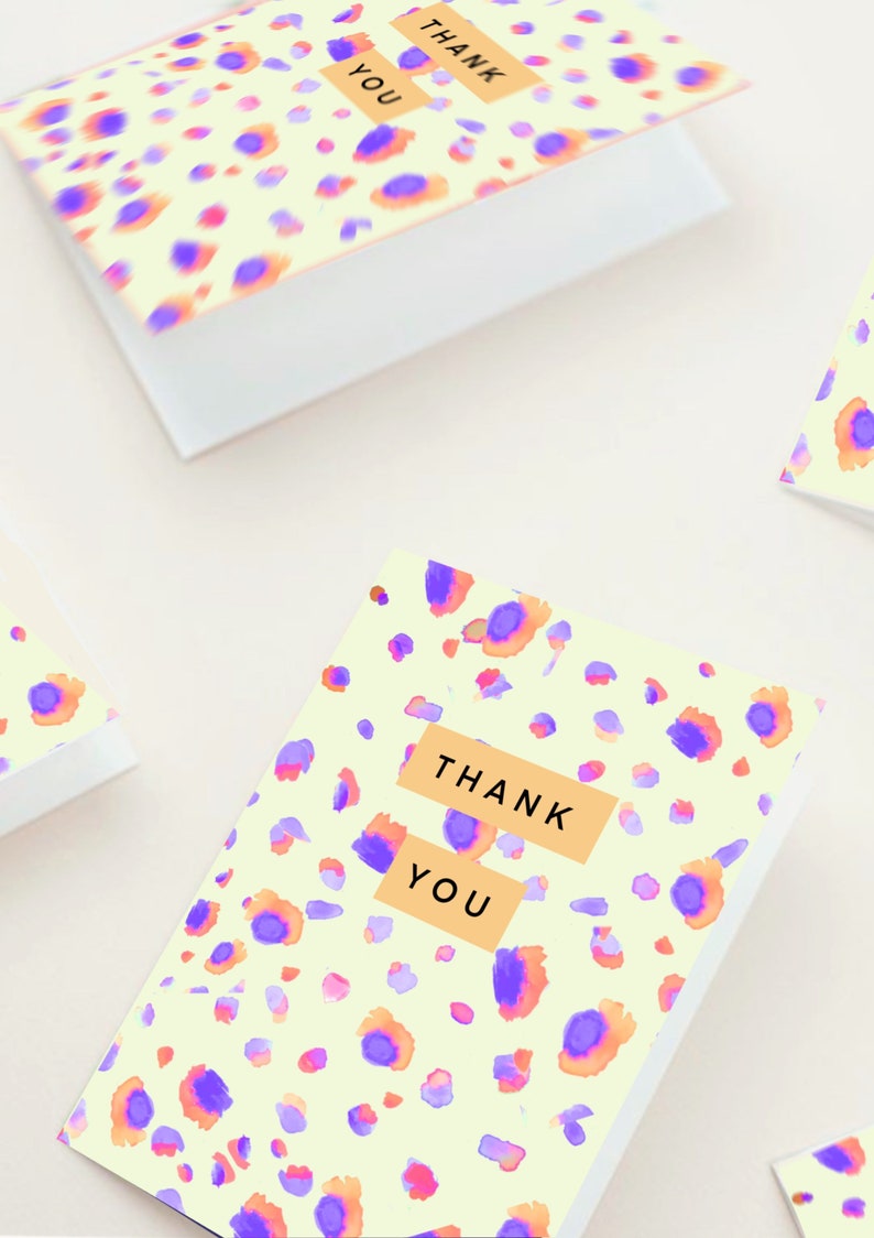 Mixed Pack Thank you cards / greetings cards / modern thank you cards /wedding / pack of 10 / 5 or individual. A6. zdjęcie 5