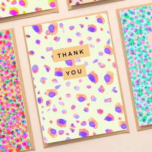 Mixed Pack Thank you cards / greetings cards / modern thank you cards /wedding / pack of 10 / 5 or individual. A6. zdjęcie 10