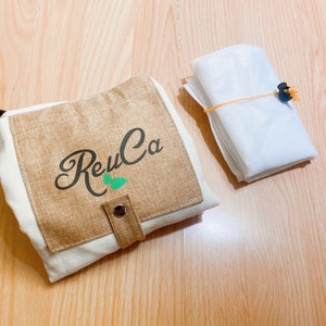 Reusables Foldable Canvas Tote Bag + Produce Bags