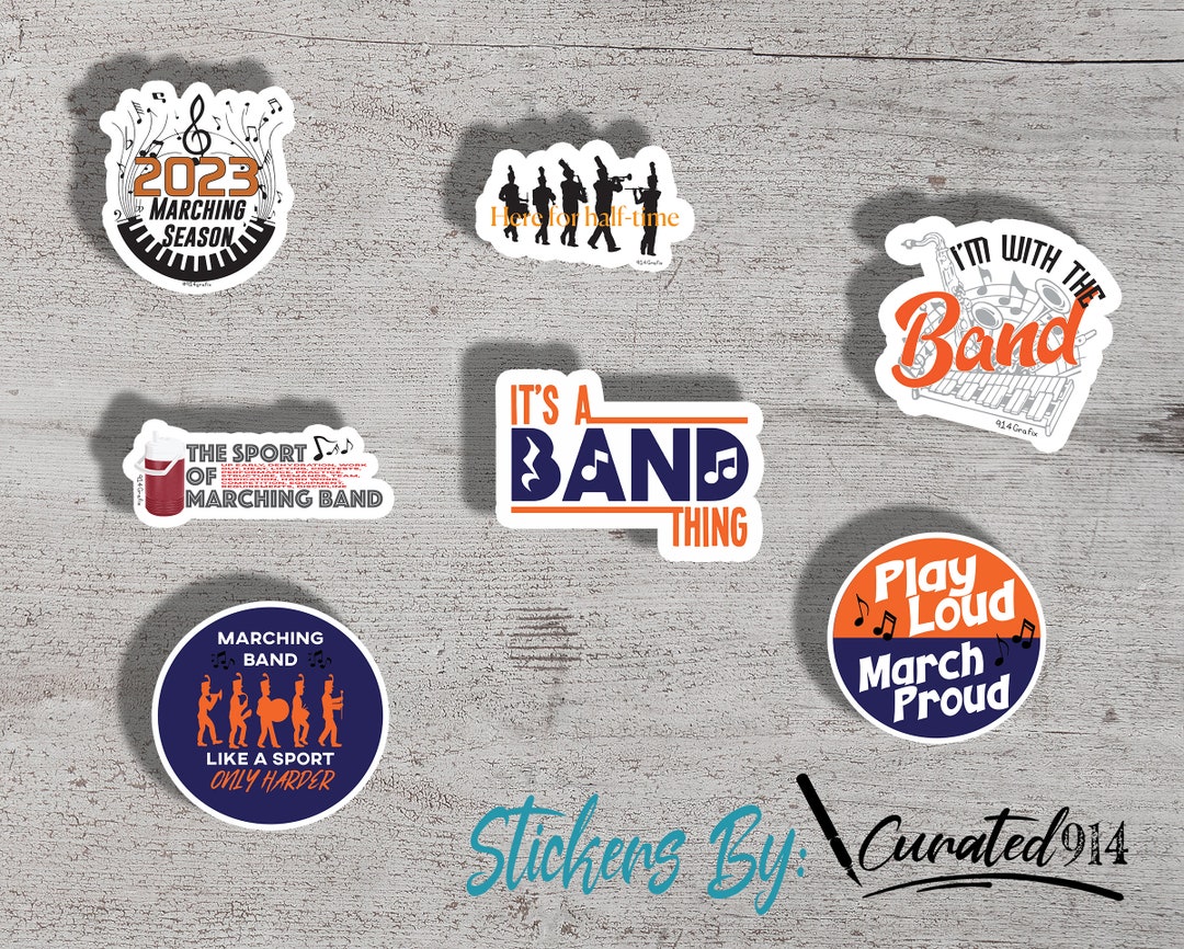 Marching Band Stickers Etsy