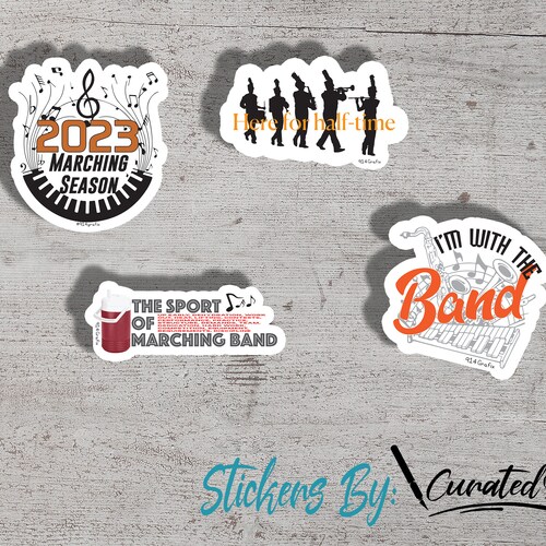 Marching Band Stickers Etsy