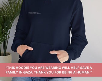 Save a Family in Gaza Hoodie, Palestinian fundraiser for family in Gaza