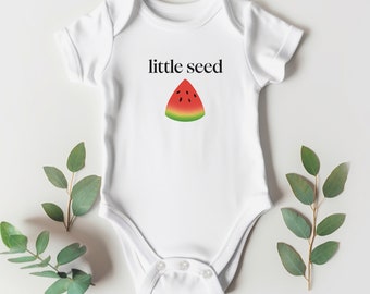 FREE SHIP Little Seed Palestine baby bodysuit, fundraiser for family in Gaza