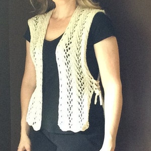 Knitting PATTERN Cades Cove Vest PDF download. Instructions in English. DK weight
