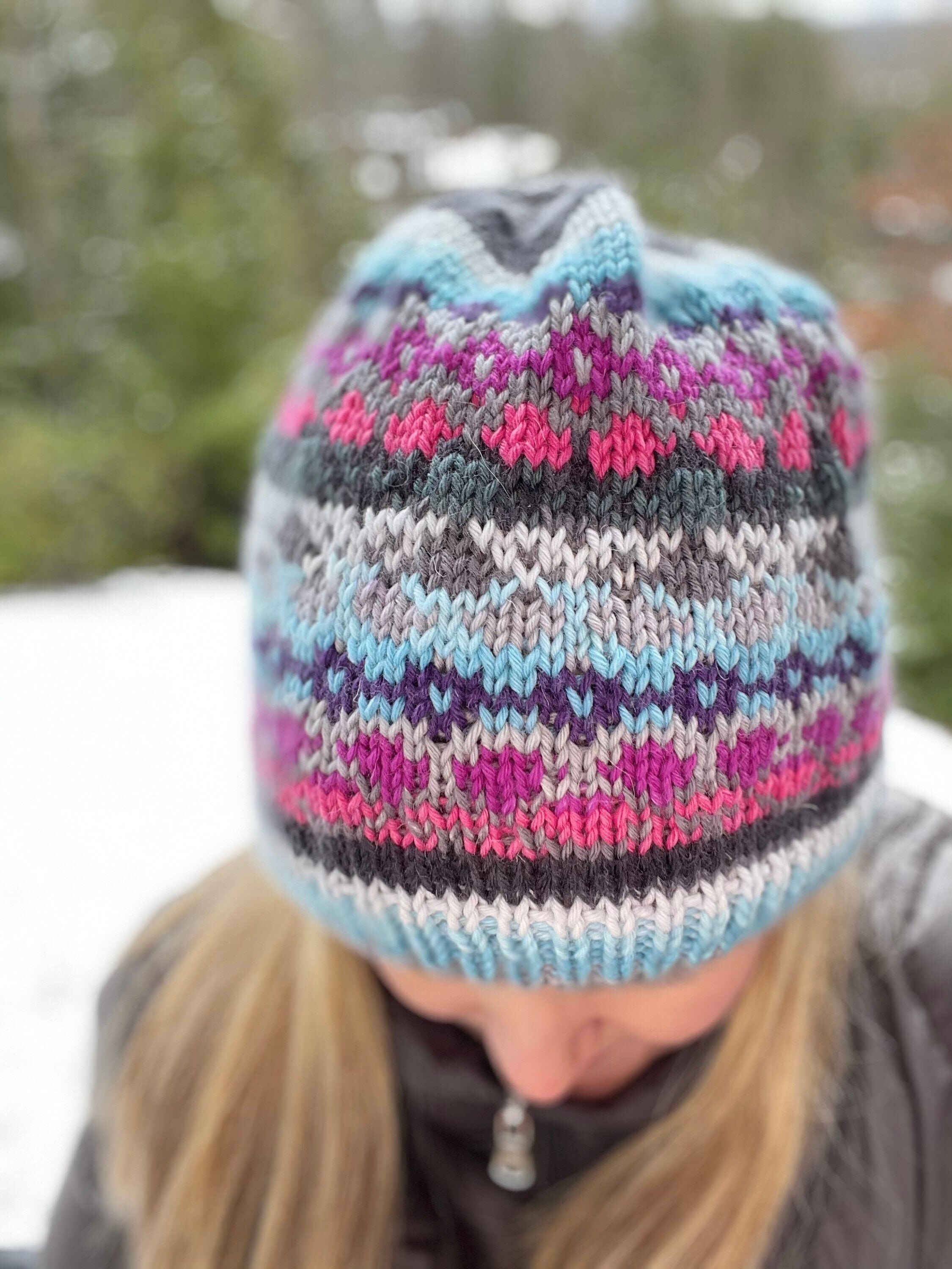 Knitting PATTERN Blue Ridge Mountain Hat PDF Download. Etsy