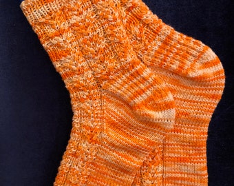 Knitting PATTERN Torchbearer Socks PDF download. Adult Size. Instructions in English. Fingering Weight