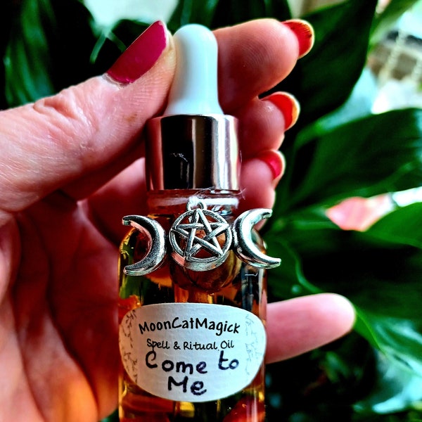 COME TO ME - Powerful Magickal Oil, New Look - Same Gorgeous Scent! Witchcraft, Abundance, Manifestation,  Love, Attraction, Witchcraft