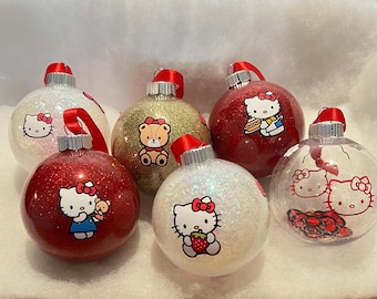 Kerstversieringen met een kattenthema