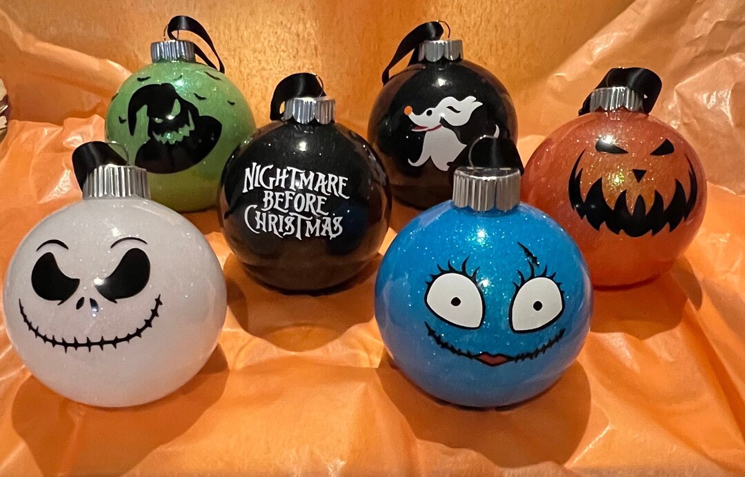 Nightmare Before Christmas Inspired Ornaments - Etsy