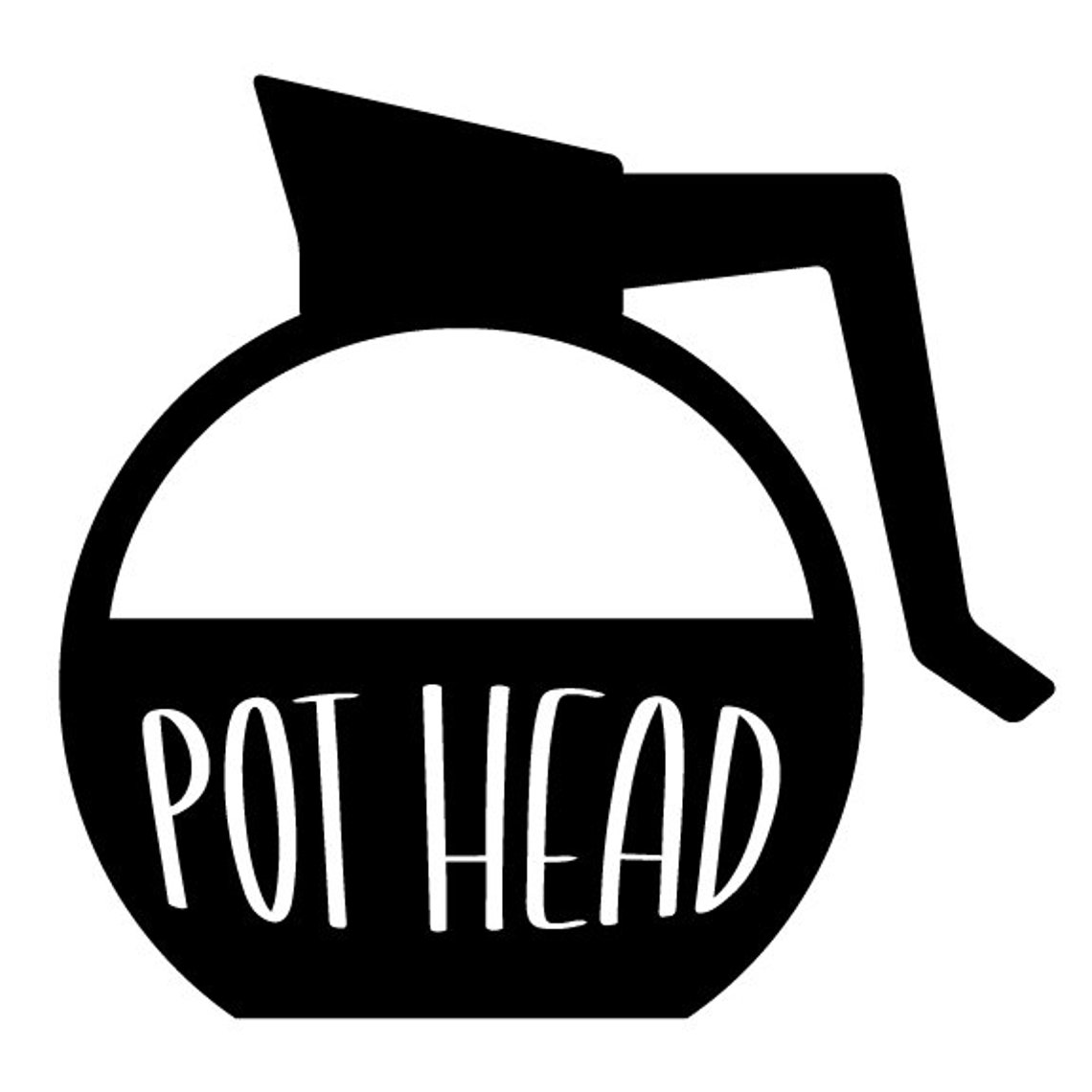 Pot Head Coffee Pot Vector File svg eps png dxf pdf Etsy