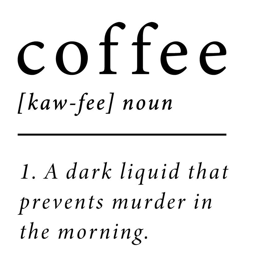 Coffee Definition Svg Coffee Sign Svg Coffee Sign for Kitchen Coffee