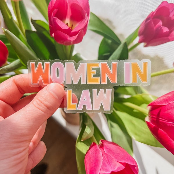 Women in Law Clear Sticker