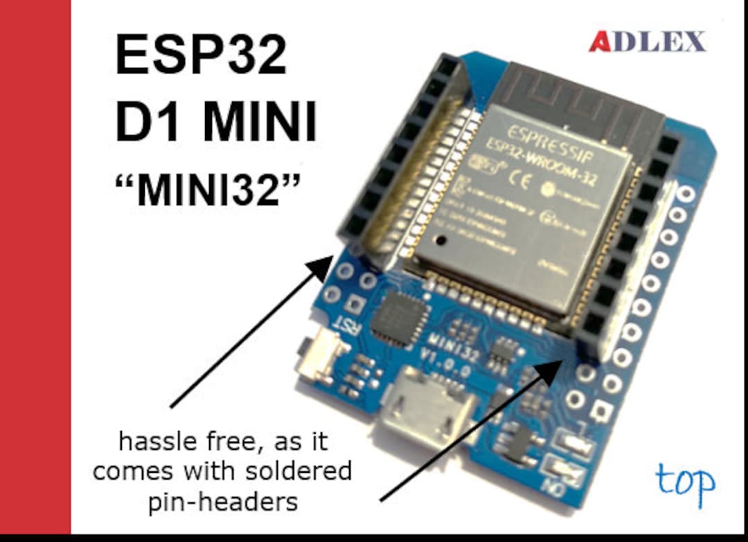 Enter the Wemos D1 mini ESP32 —