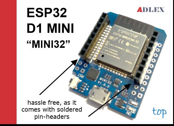 ESP32 Wemos D1 Mini Board 