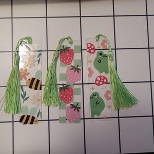 Marque-page Cottagecore - Marqueur de page inspiré de la nature et floral fait main, cadeau mignon pour les amateurs de lecture, accessoire de lecture, style vintage
