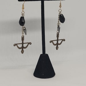 Chosen of Bane Enver Gortash dangle earrings. Baldur's Gate inspired statement jewelry, fantasy fashion accessory, nerdy gifts for her image 3
