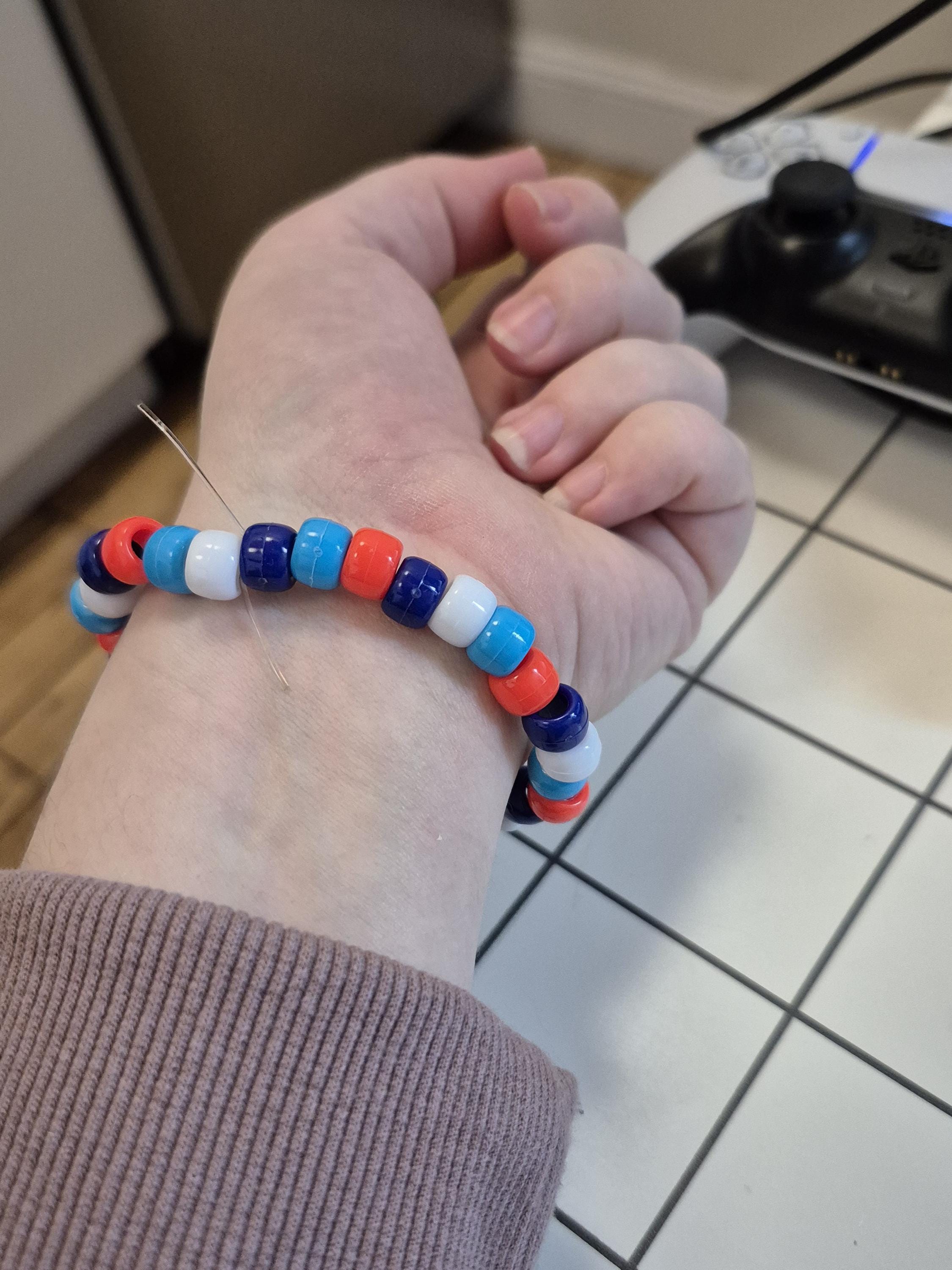 Fuck Ice Beaded Kandi Bracelet, Protest Jewelry, Immigration