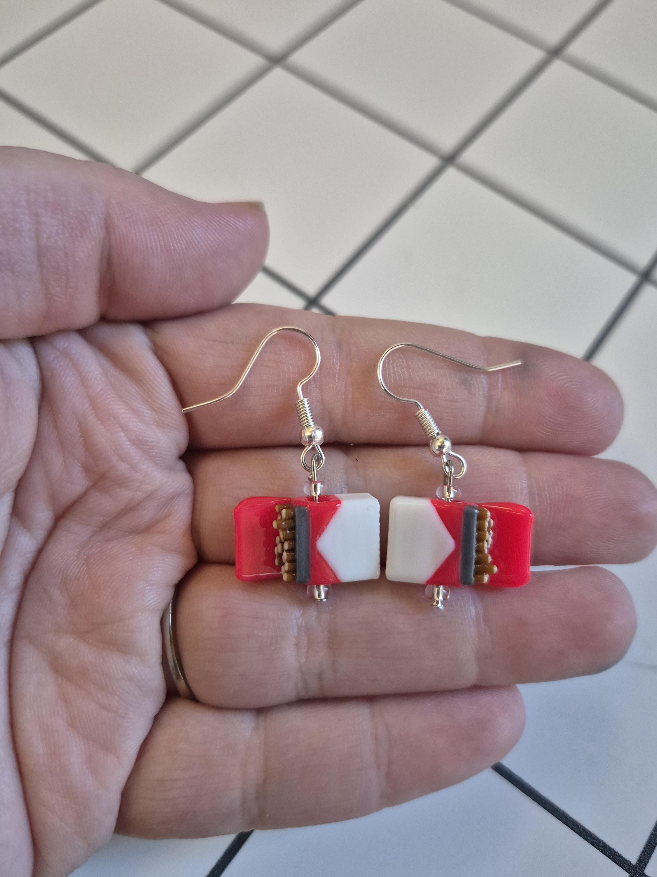 cigarette pack earrings Red dangle earrings, smoking themed statement jewelry, alternative fashion accessories, unique and quirky gifts for smokers Whether youre a smoker or not these silly ciggy earrings are a fun way to spice up your outfit Wholesale cigarette pack earrings |