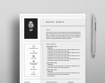 Cv Resume Mockup Etsy