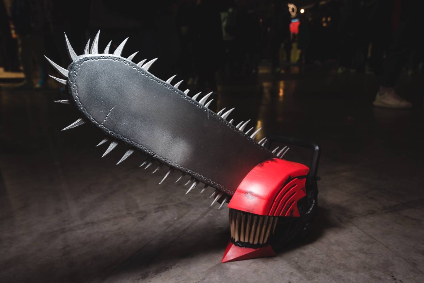 Chainsawman / Anime cosplay costume chainsaw helmet / saw arms