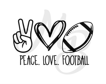 Love Football Svg Etsy