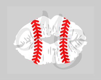 Baseball Lips Svg Etsy