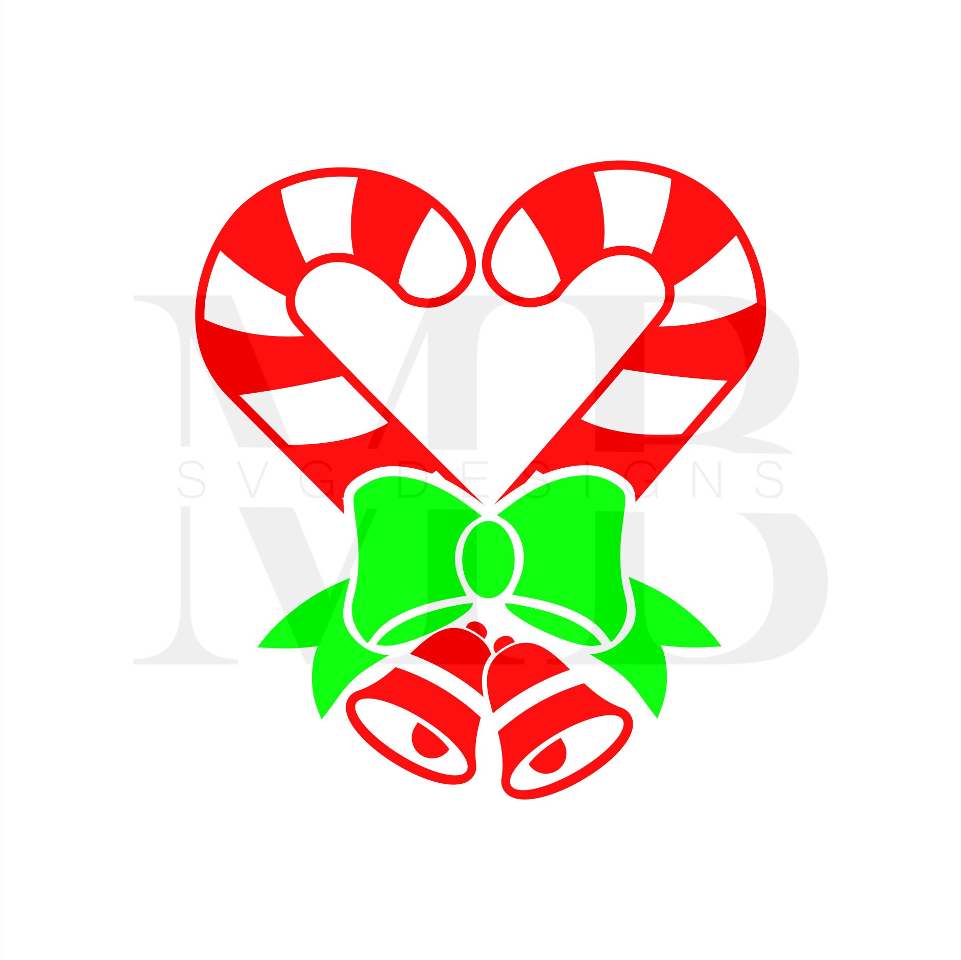 Candy Cane Heart svg Cut File SVG EPS PNG & dxf Cricut Etsy