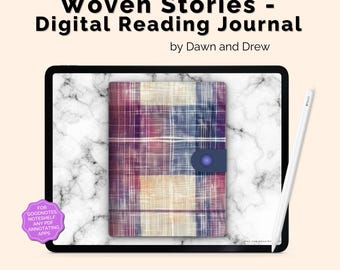 Digital Reading Journal for iPad | Book Tracker & Reviews (GoodNotes PDF)