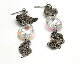 Dangle drop 2 inch earrings-made by hand