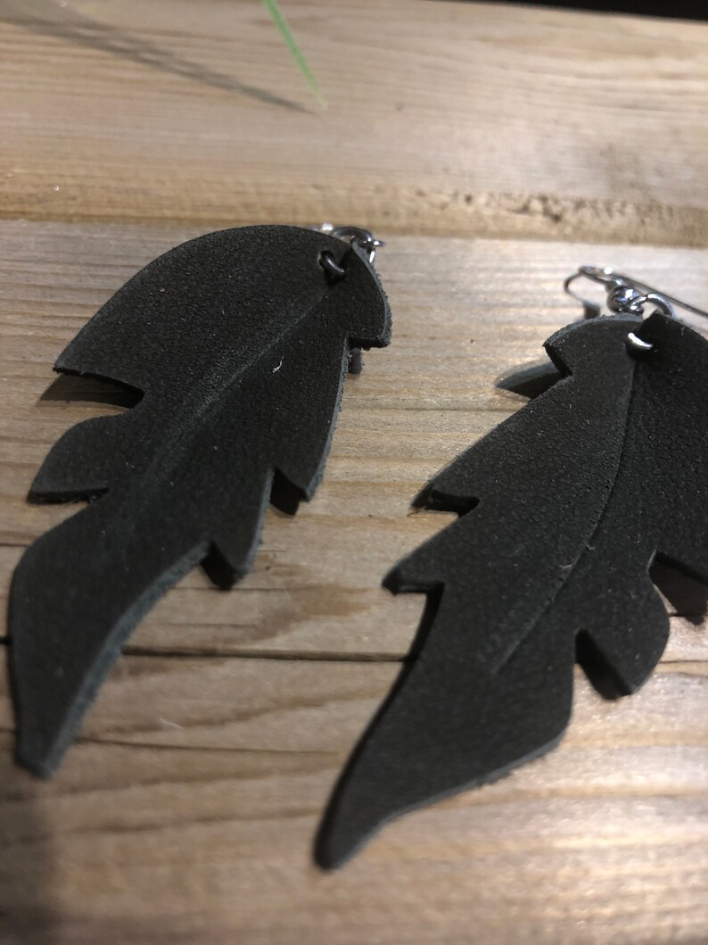 Handmade Leather \u201cJoanna Gaines\u201d style Earrings