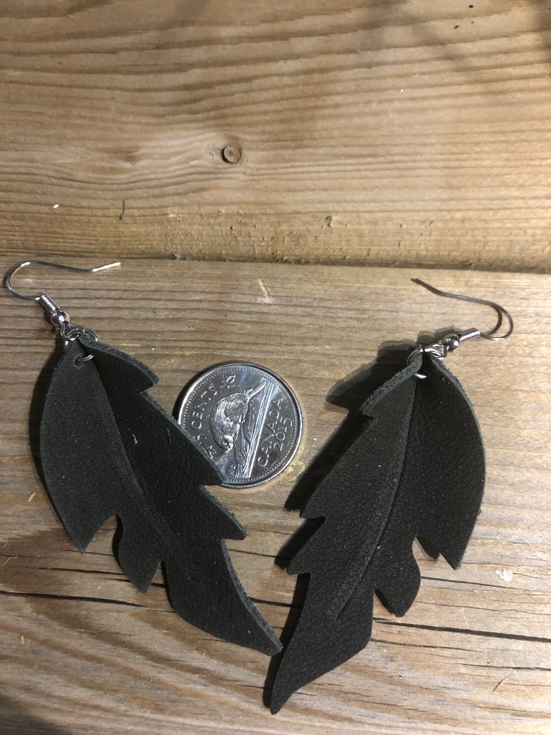 Handmade Leather \u201cJoanna Gaines\u201d style Earrings