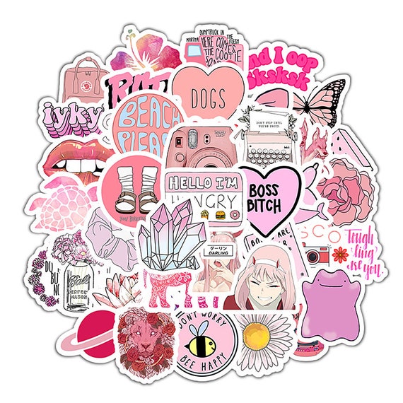 Pink VSCO Aesthetic Stickers Wholesale sticker supplier Pink VSCO Aesthetic  Stickers