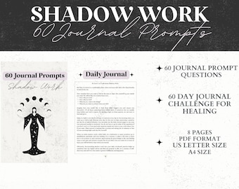 Shadow Work Journal Printable Digital Shadow Journal Prompts for Women Shadow Work Prompts Inner Child Healing Shadow Healing Prompts