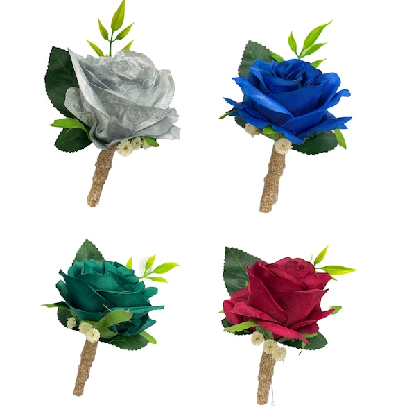 Rose Boutonniere - Etsy