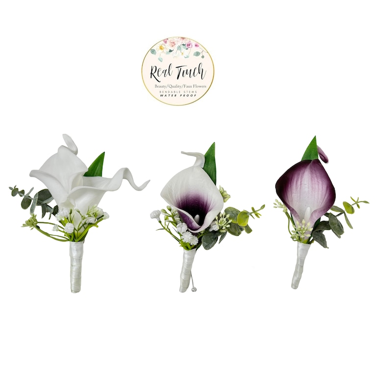 Plum White Calla - Etsy UK