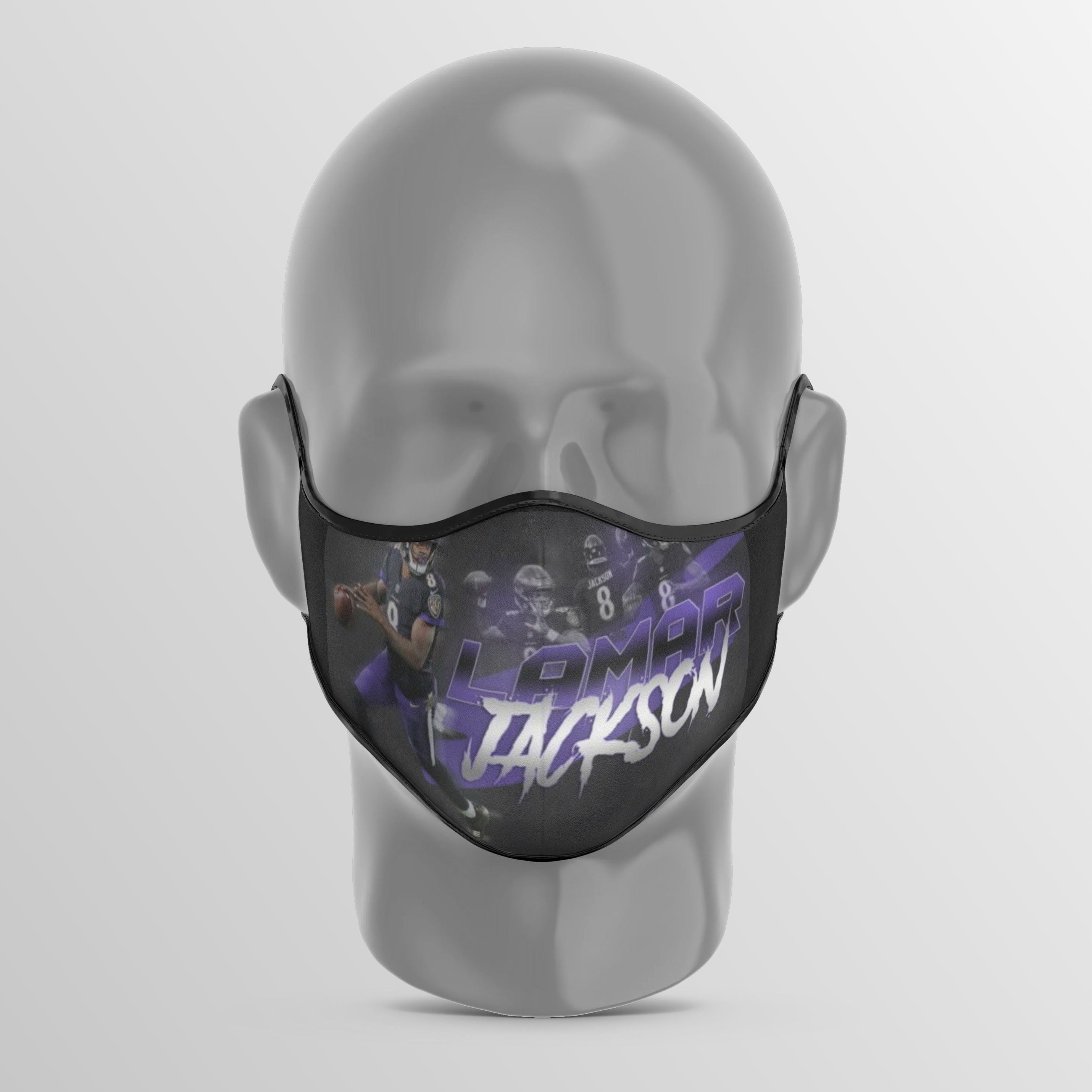 Lamar Jackson Face Mask / NFL Quarterback face mask / Etsy