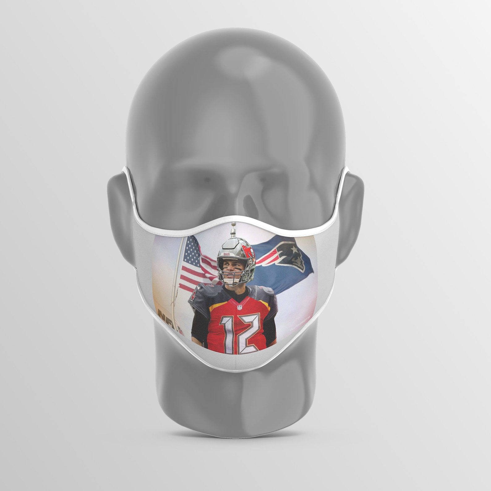Tom Brady Face Mask / Patriots Football Fans / NFL Quarterback | Etsy