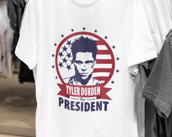 Comme Porté par Brad Pitt Tyler Durden de la Fight Club Film Homme T-Shirt Drôle