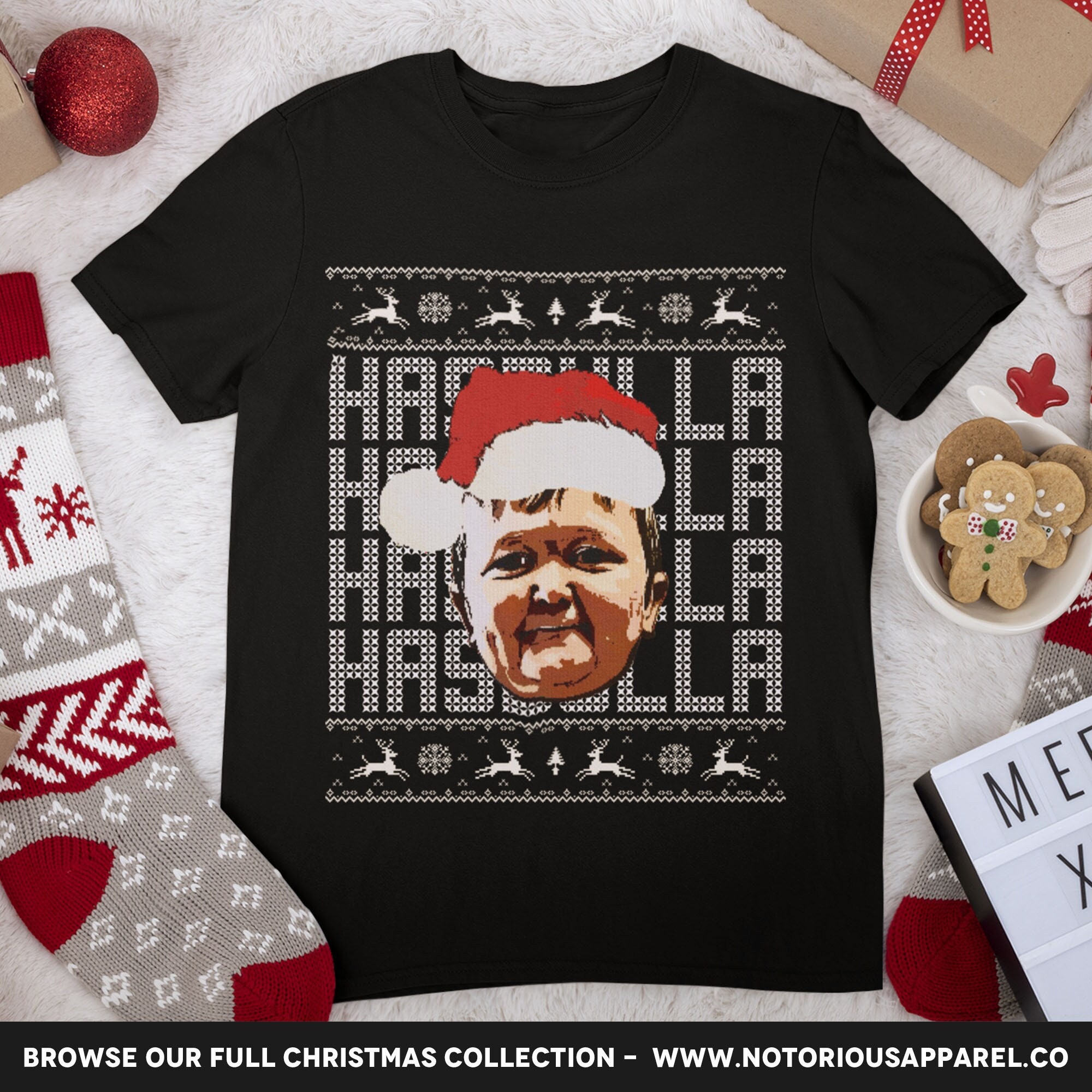 Discover Hasbulla Christmas T-Shirt | Christmas Tees | Hasbullah Magomedov | Novelty Gift | Funny Christmas Shirt