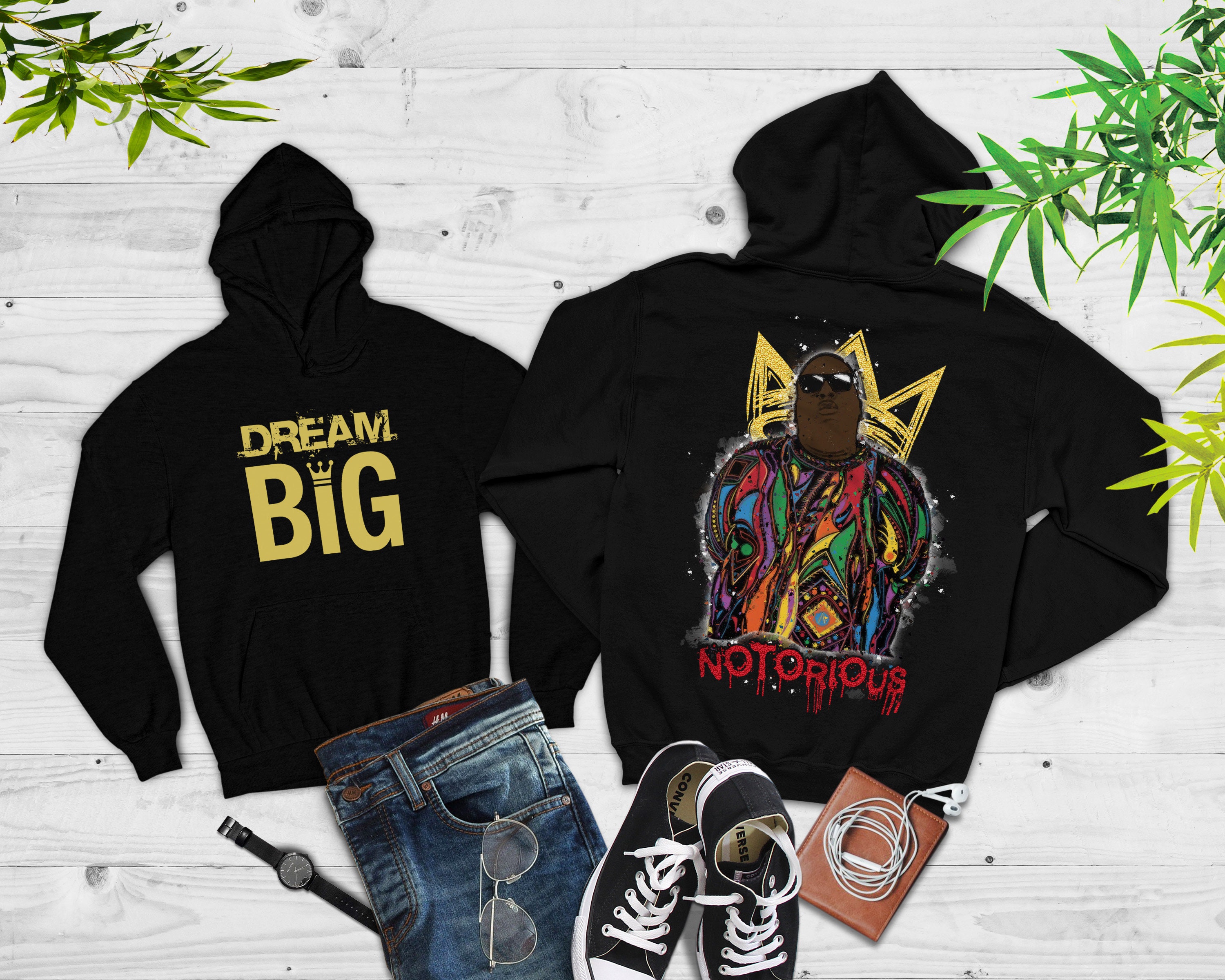 Biggie Smalls Mens Hoodie Big Hip-Hop The Notorious B.I.G Biggie Smalls Mens Hoodie Big Hip-Hop The Notorious B.I.G